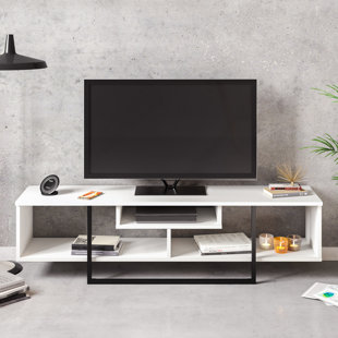 Wayfair white deals oak tv stand